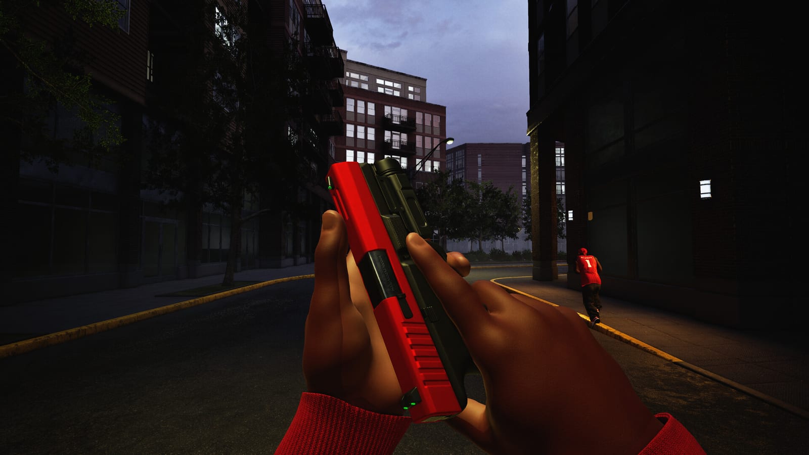 In-game screenshot: Downtown